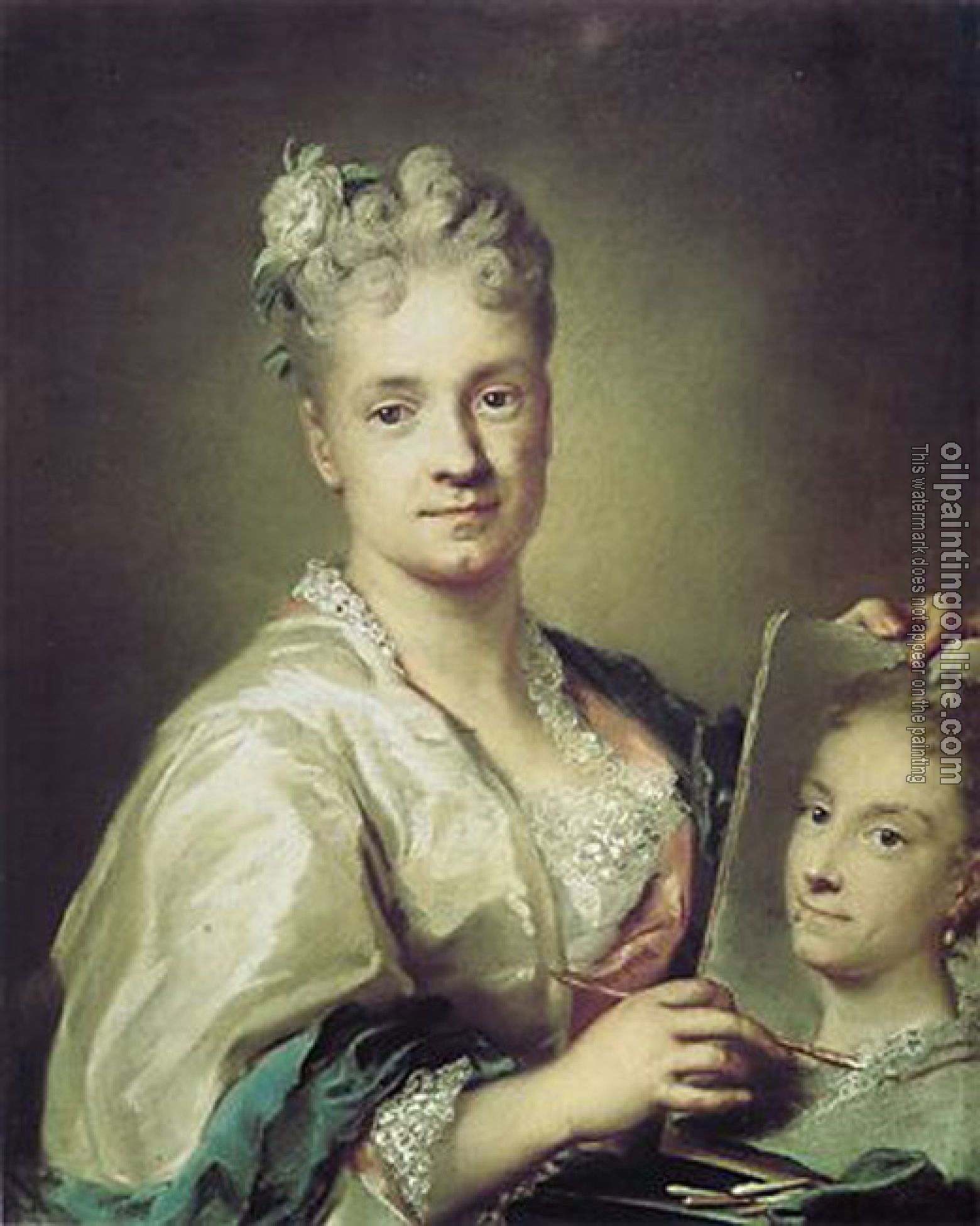 Carriera, Rosalba - self-portrait